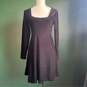Vintage 90’s Goth Velvet Mini Dress